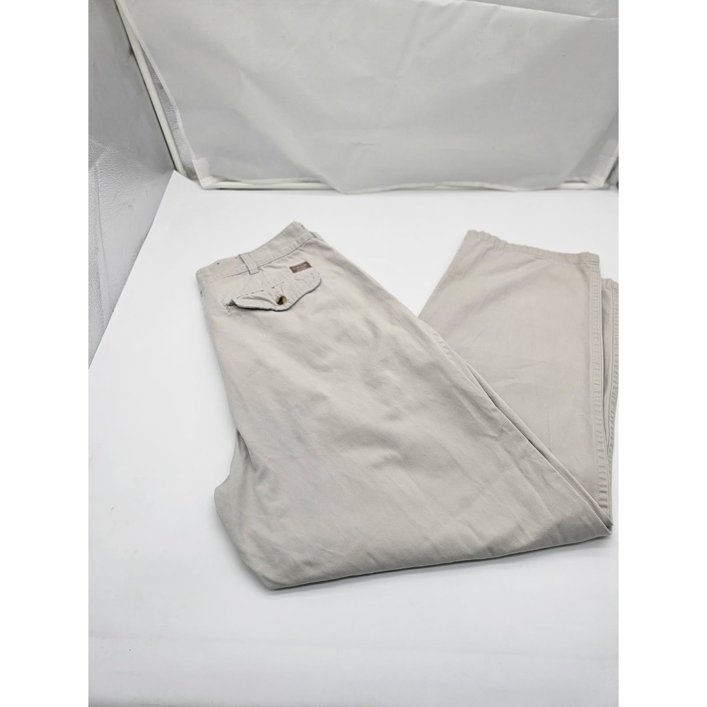 Bugle Boy vintage-style Khakis Men's 38 Preppy Pleated Cotton Comfort Fit Pants